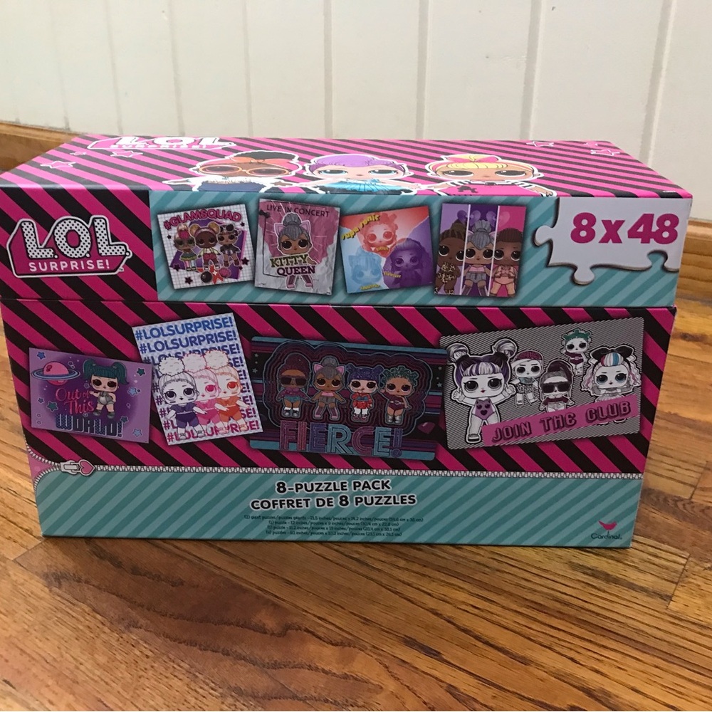 LOL Surprise Dolls Girls Jumbo 8 Puzzle Pack 48 Pieces Each Spin Master NEW NIB